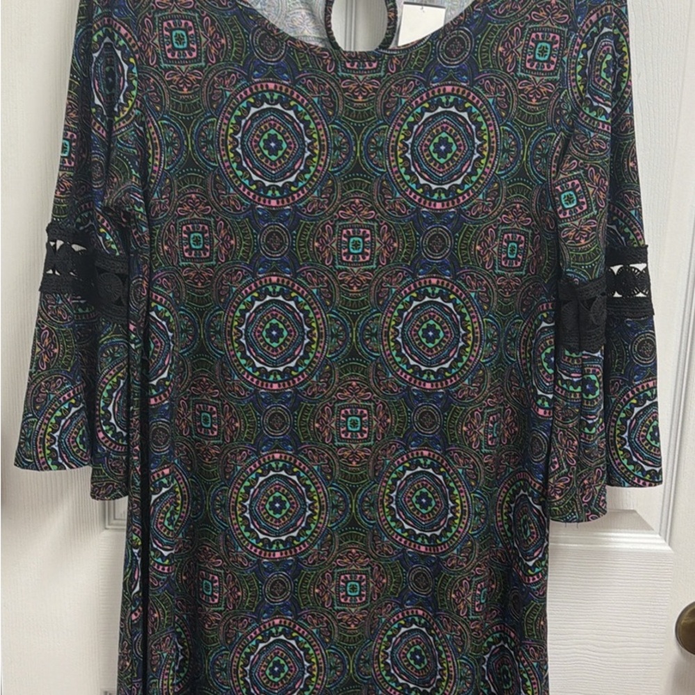 Allison Brittney Multicolor Paisley Dress XL NWT
